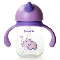 Фото Бутылочка для кормления Fissman с ручками 260 мл фиолетовая 6901